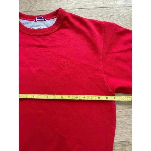 Champion Athletic Crewneck Sweatshirt Men’s Medium Red Activewear - Picture 6 of 8